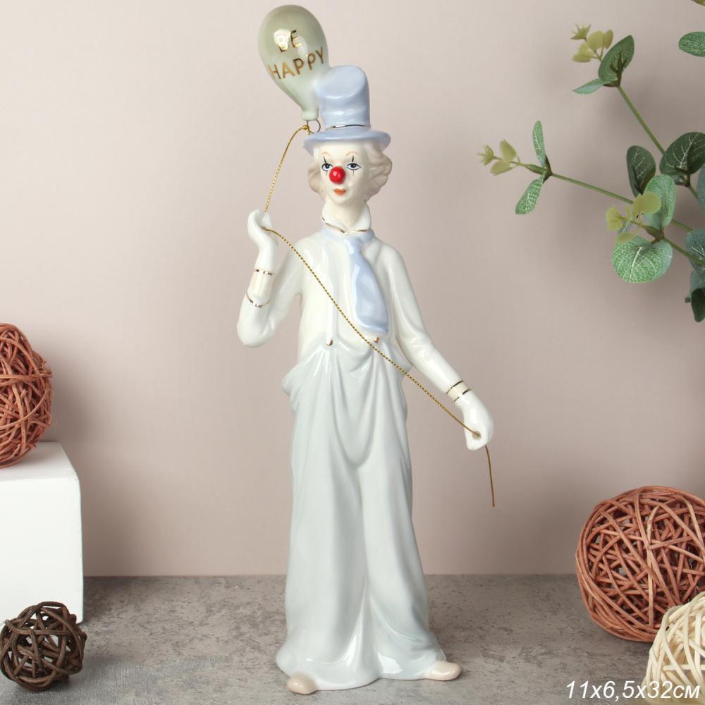 Статуэтка Клоун 32 см с шариком / YZ17009 /уп 18/