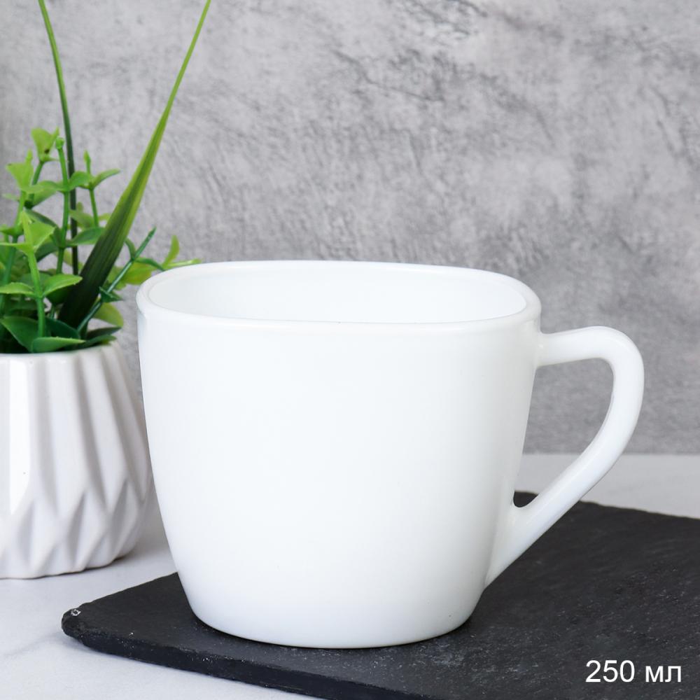 Кружка 250 мл квадратная белая / SP220 (white) /уп 6/48/