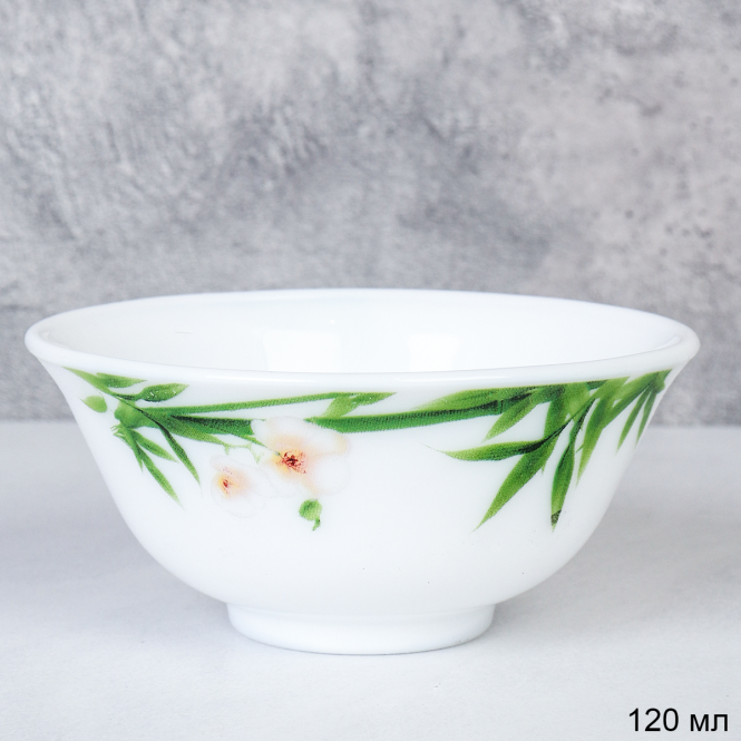 Соусник120 мл 90 мм / FW40XN-(6773) /уп 3/72/ Бамбук с орхидеей 727983