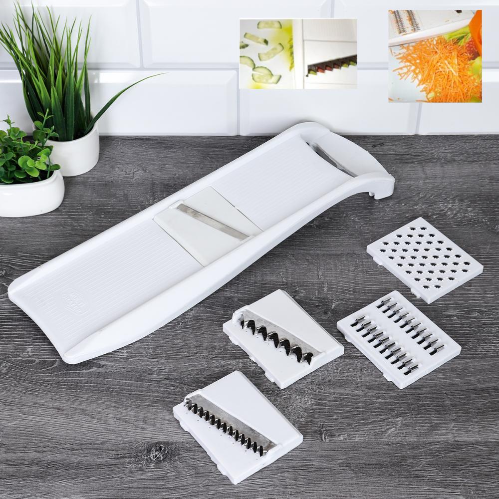 Терка шинковка для овощей и корейской моркови с 5 насадками 35х10см / G-15 /уп 60/ 0,162
