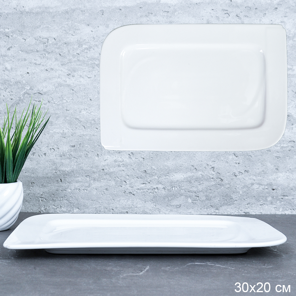 Блюдо прямоугольное 30х20 см / FS-314 /уп 17/