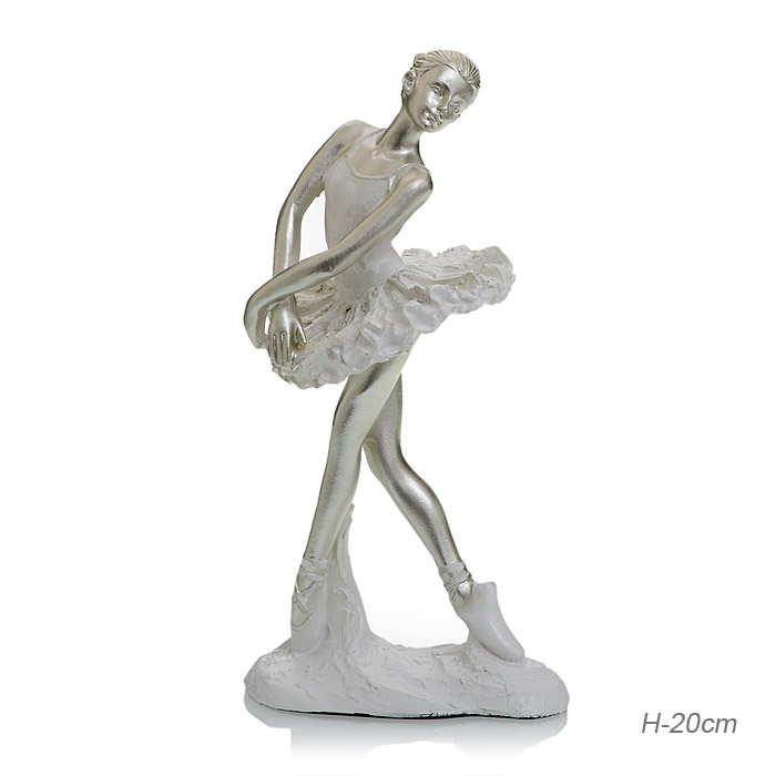 Статуэтка Балерина 20 см / FM8281M5 /уп 24/белый