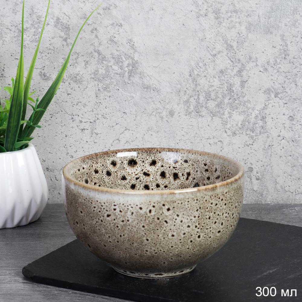 Салатник 300 мл Нейро бежевый / RGY-106 /уп 40/ 11х6 см