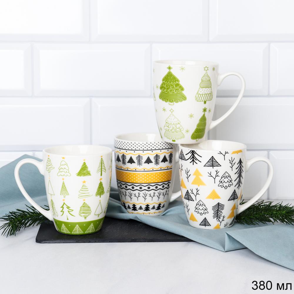 Кружка новогодняя 380 мл / MN-041 /уп 12/72/