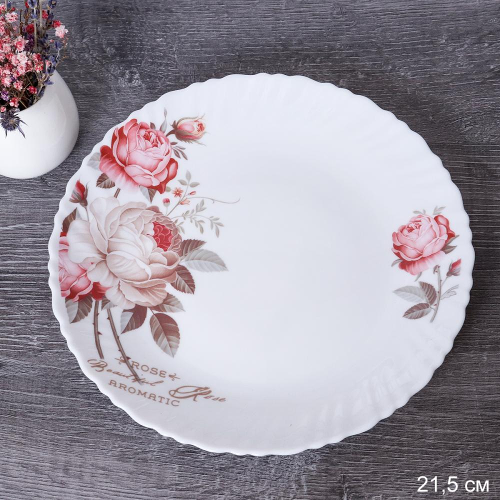 Тарелка 215 мм / LHP-85 (6916) /уп 48/ серия Чайная роза