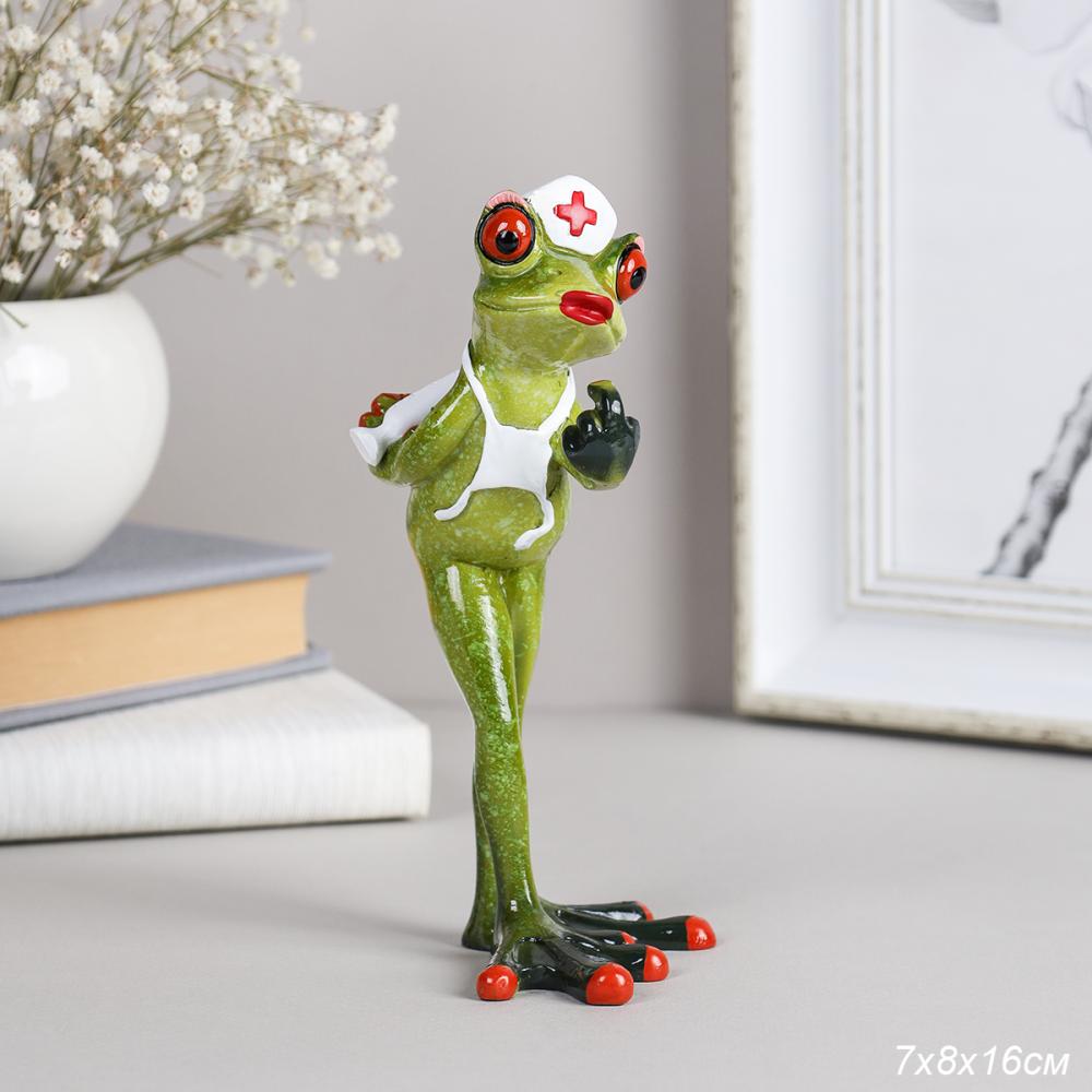 Фигурка Лягушка врач 16 см / YX99039 /уп 24/