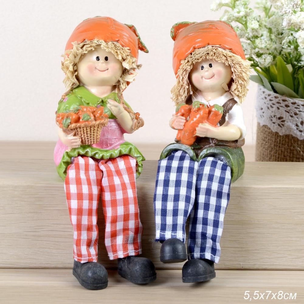 Фигурка Веселые Домовята висячие ножки 5,5х7х8 см / 92194 /уп 2/192/