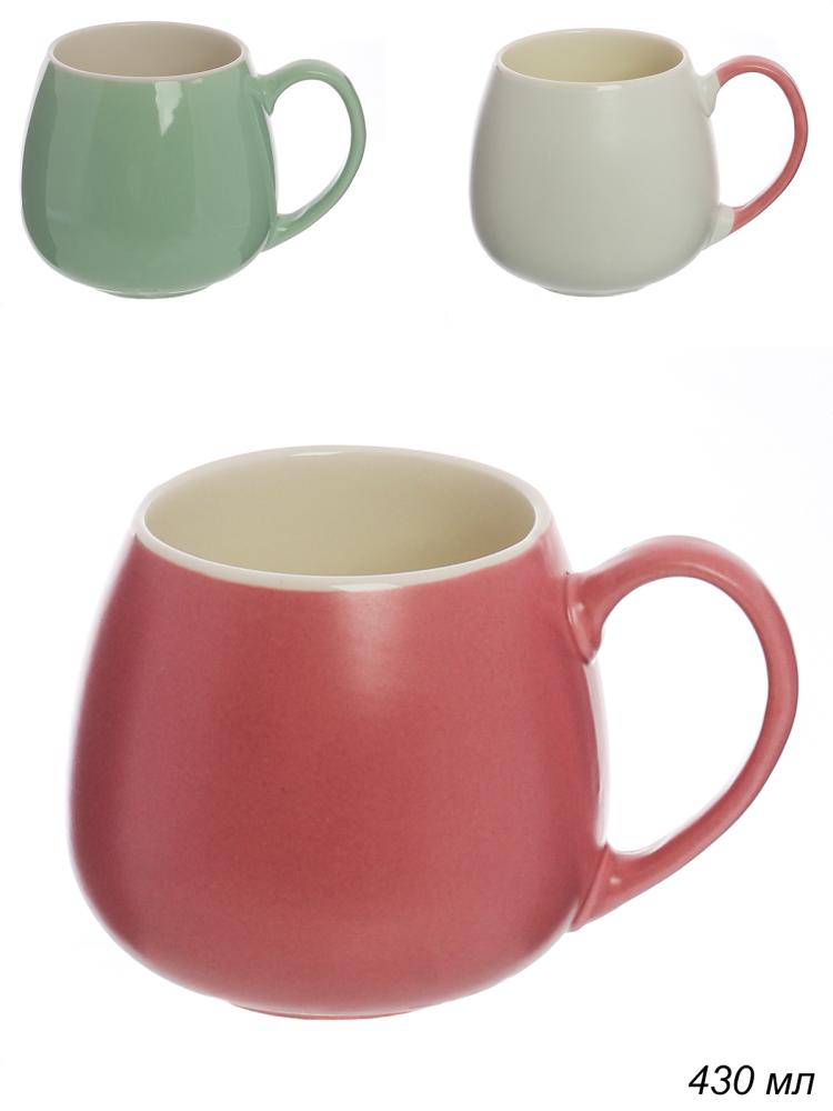 Кружка 440 мл Классика Бочонок / RT-988  /уп 72/ микс