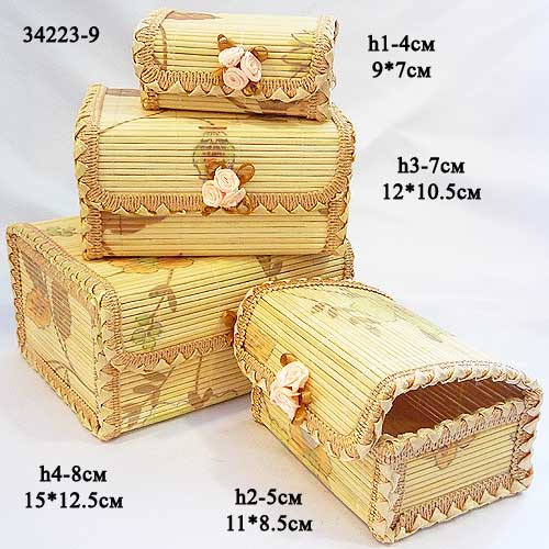 Шкатулки 4 штуки / 34223-9 /уп.84/