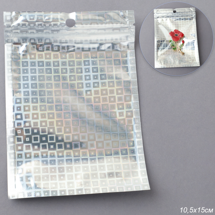 Пакет подарочный 10,5х15 см / ZIP-04 / штучно