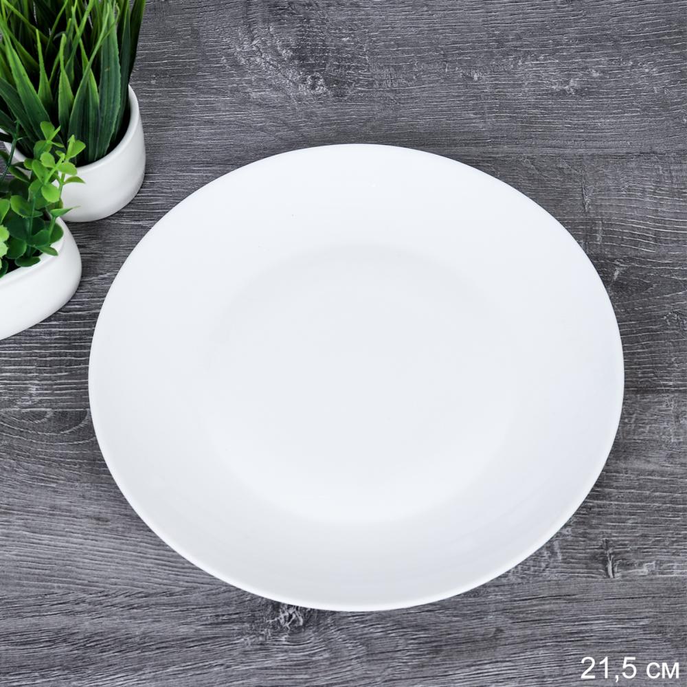 Тарелка обеденная 215 мм Евро Дэй белая  FLYGP85 (WHITE) /уп 6/48/