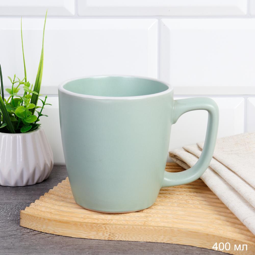 Кружка 400 мл / 16/ W010 Ментоловый