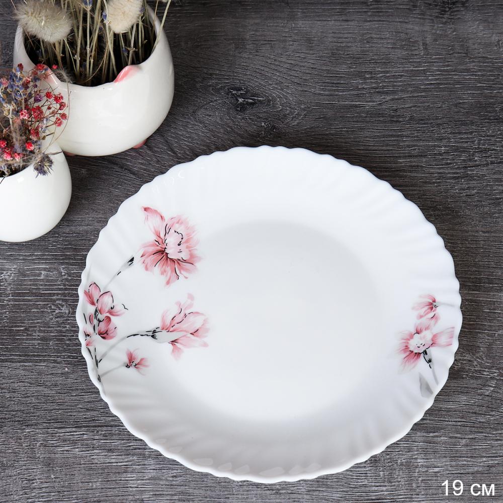Тарелка 190 мм / GRAY-19/758578 (7208) /уп 2/ Садовая гвоздика