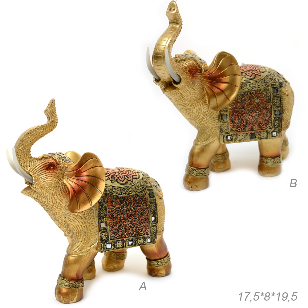 Статуэтка Слон 17.5x8x19.5 / 7200B /уп 24/