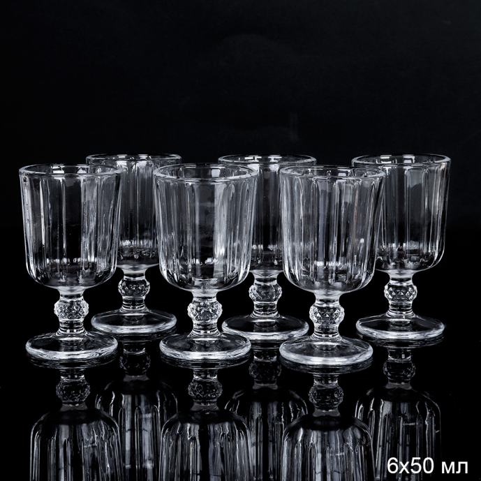 Рюмка 60 мл на ножке прямая / F207-1B / ШТУЧНО