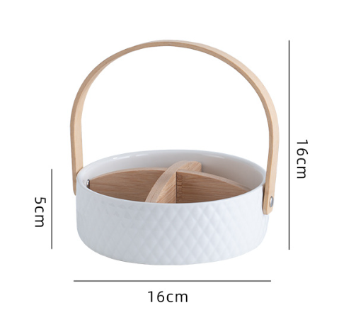 Менажница 4 секции 16 см с ручкой / KT092 /уп 30/*Ц