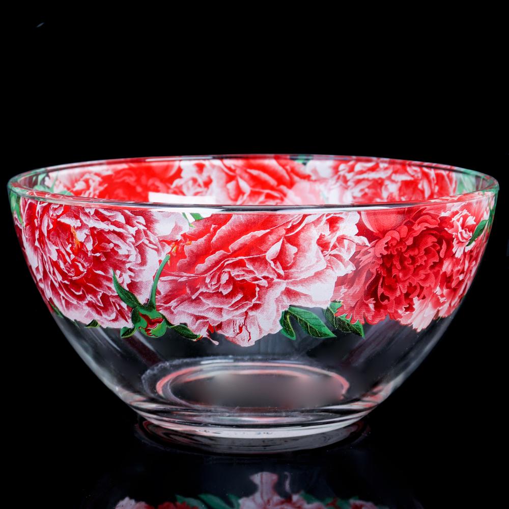 Салатник средний Пионы / 425/1-Д-Пионы /уп 12/ АКЦИЯ