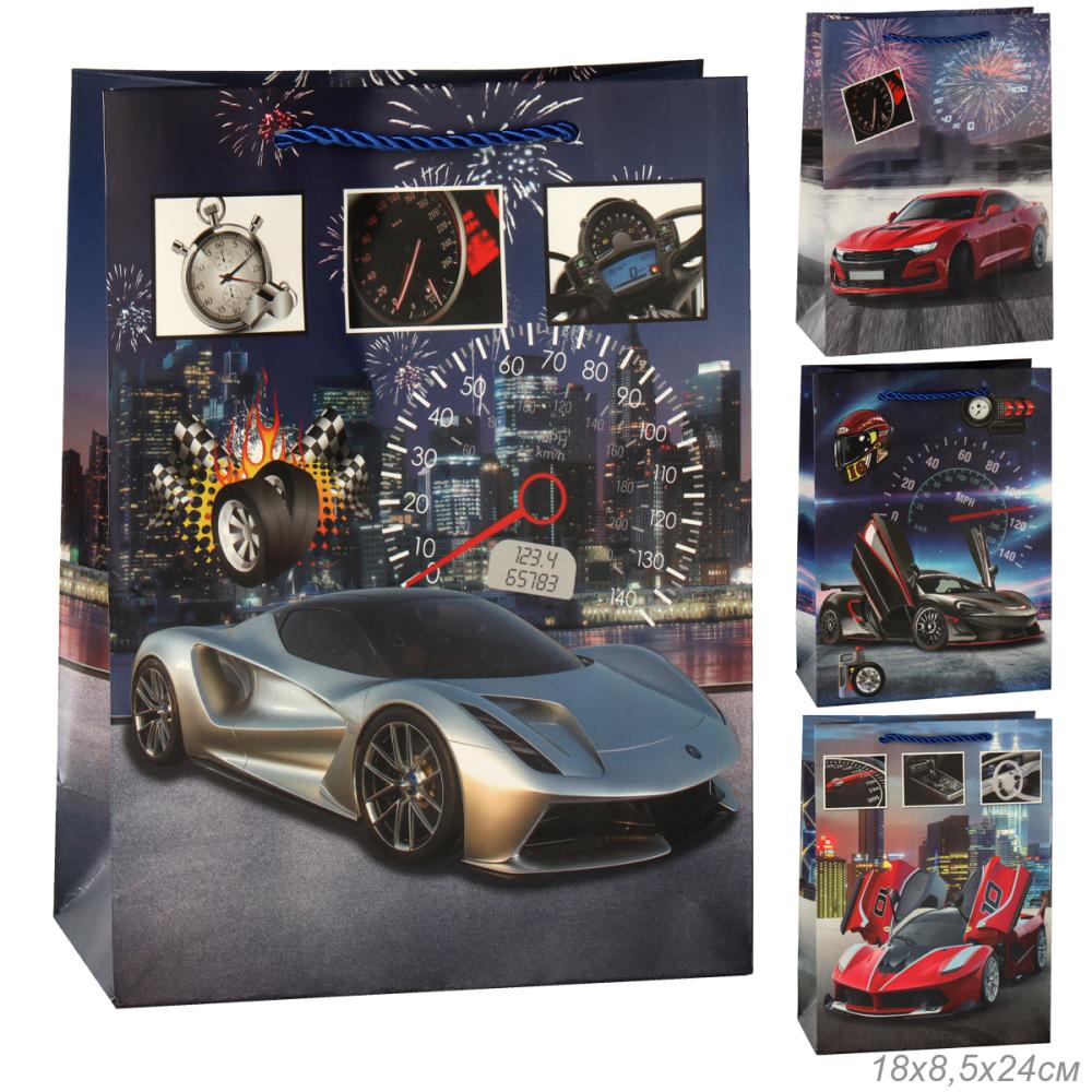 Пакет подарочный 18х24х8,5 23 февраля / 9445-S /уп 12/720/