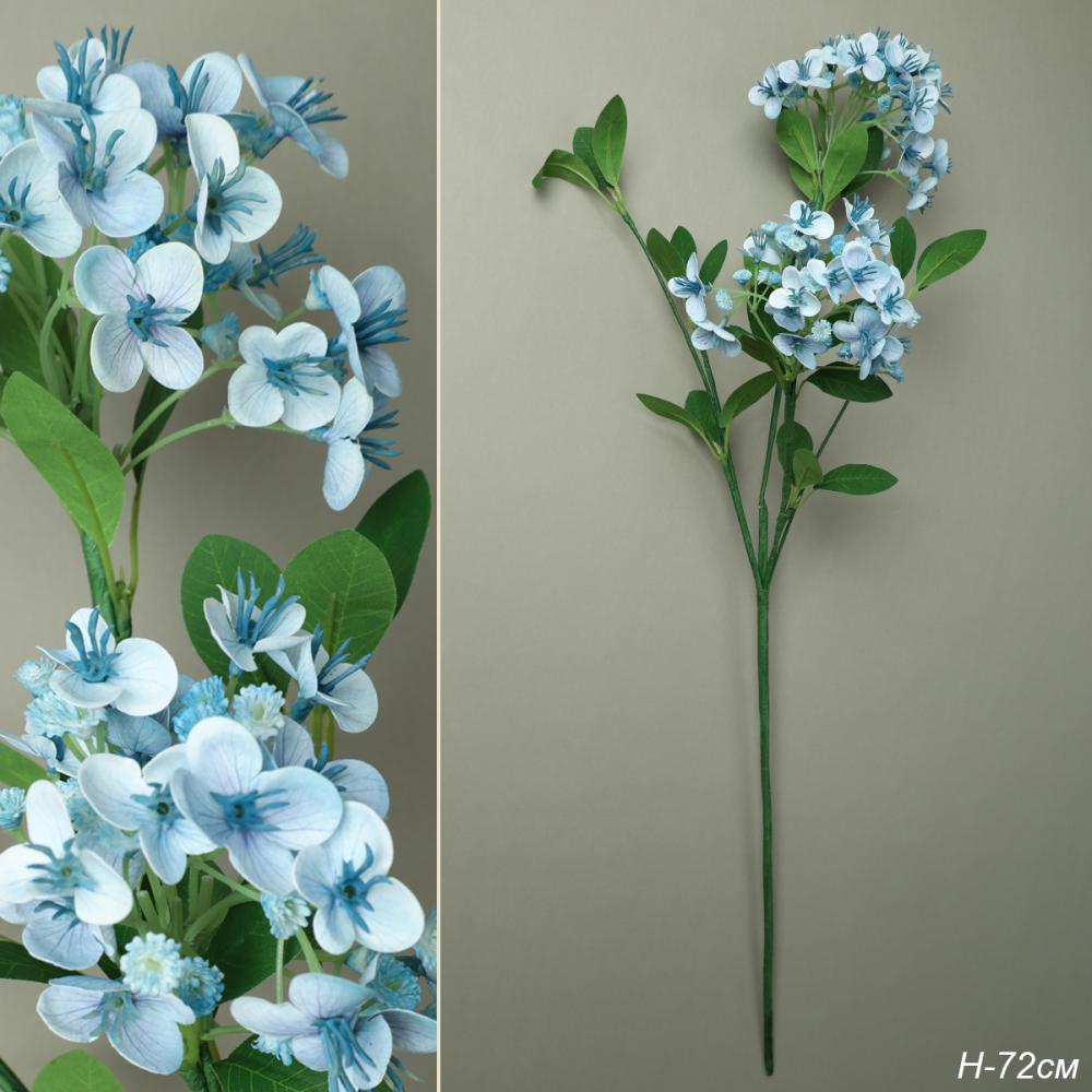 Цветок искусственный 72 см голубой / RW-506 /уп 96/288/