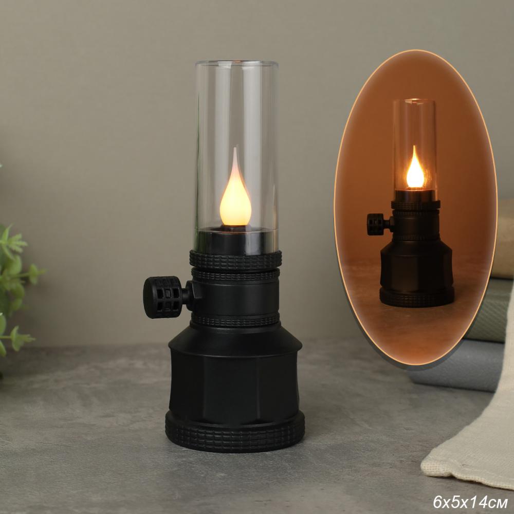 Фонарь светодиодный 15 см / FR-700 /уп 12/240/черный