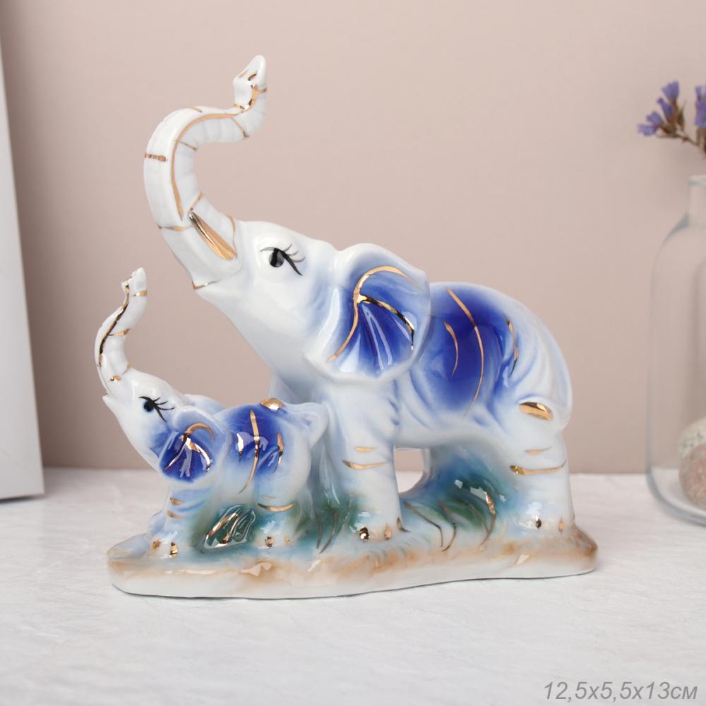 Статуэтка Слоны 13х6х12 см / W3123 /уп 60/