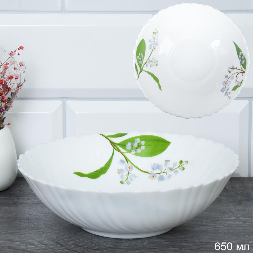 Салатник 650 мл 175 мм тарелка глубокая / TW-70 (7312) /уп 48/ Ландыш