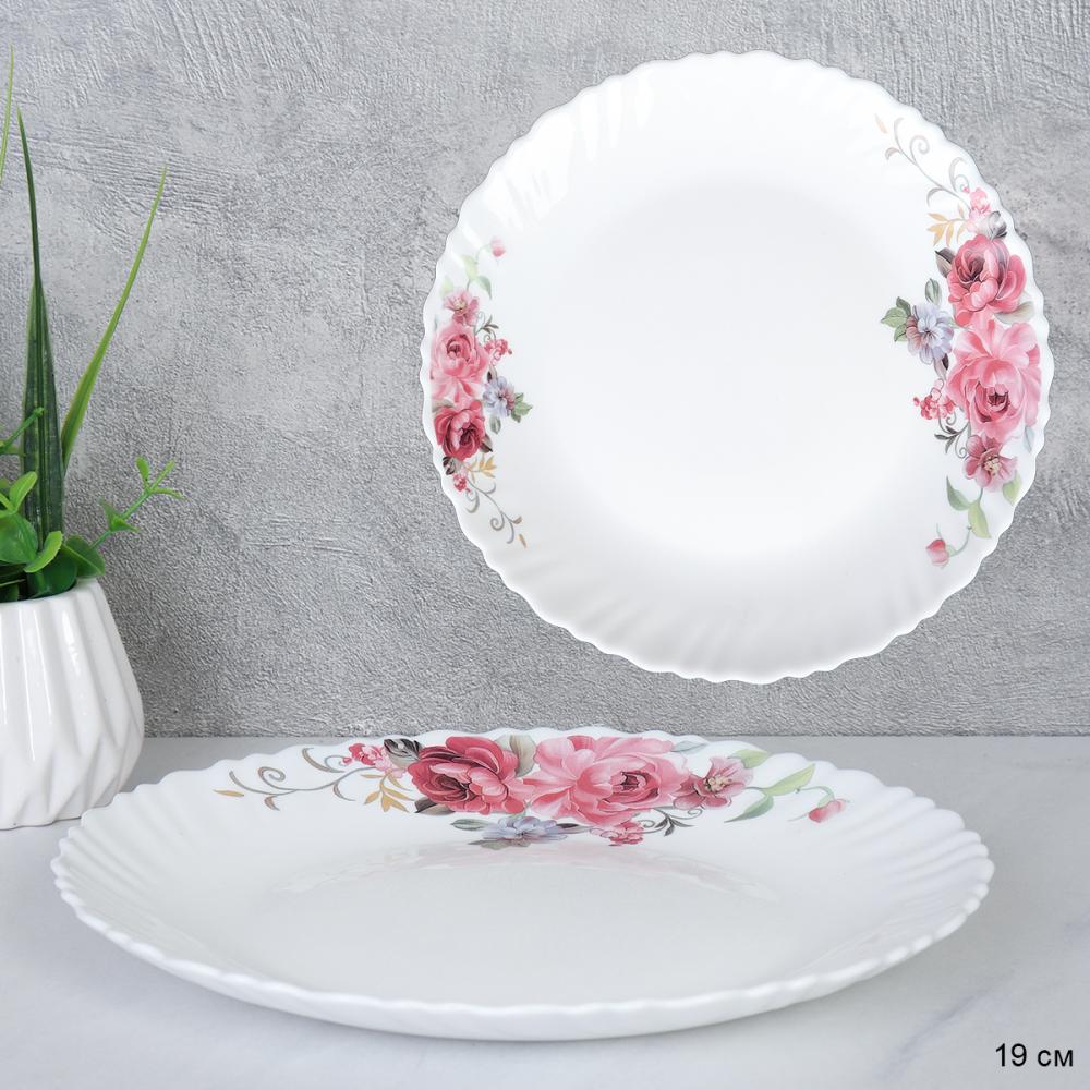 Тарелка 190 мм / LHP75 (2024) /уп 6/72/ Розовая композиция