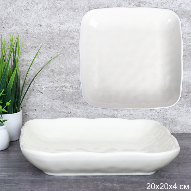 Блюдо квадратное 20 см глубокое / FED-80 /уп 22/   726032