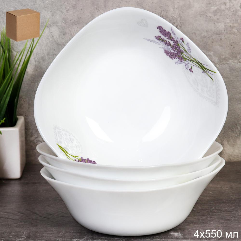 Набор суповых квадратных тарелок 4 штуки 550 мл 152 мм тарелка глубокая / FSW-65XN (7131) /уп 15/