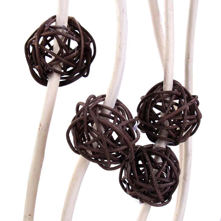 Сухоцвет набор 5 штук 150 см (китте 4 см.15 шт) / A-175 /уп 100/китте коричневый