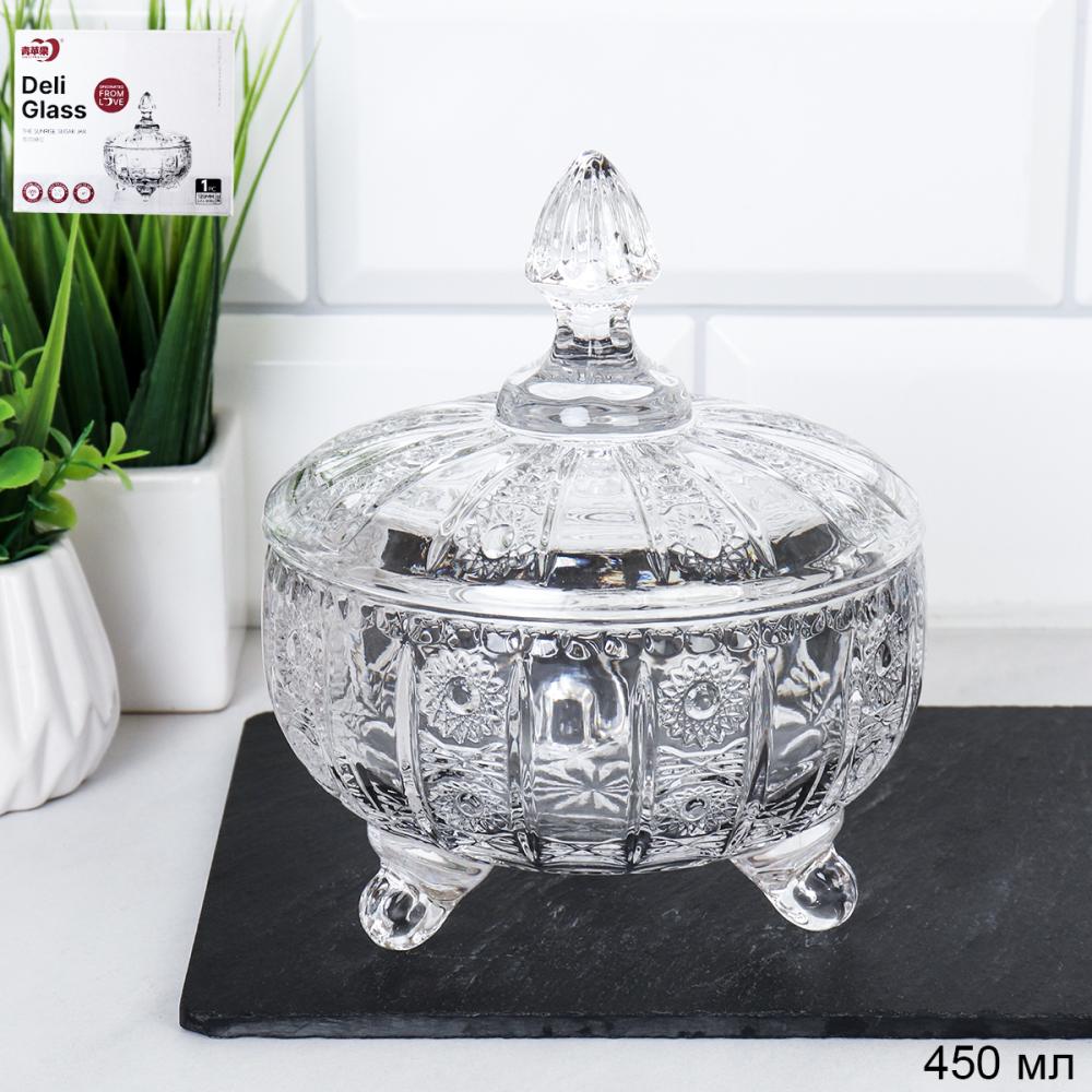 Сахарница 450 мл на ножках / DSTG15 /уп 24/