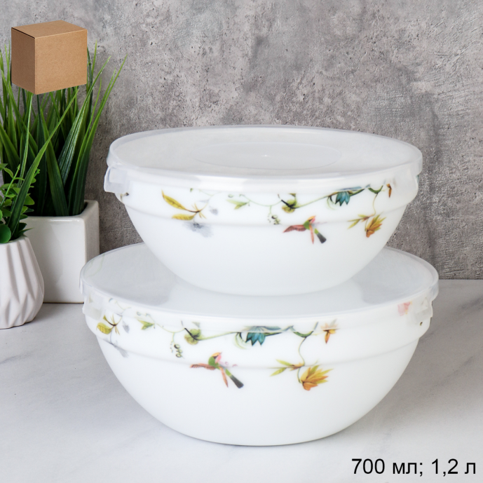 Форма для холодца с крышкой 2 предмета / GRAY-SW2A (7008) /уп 18/ Райский сад/734614