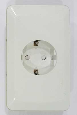 Электророзетка Komiron HGB-08/1/уп.100/ WHITE Акция