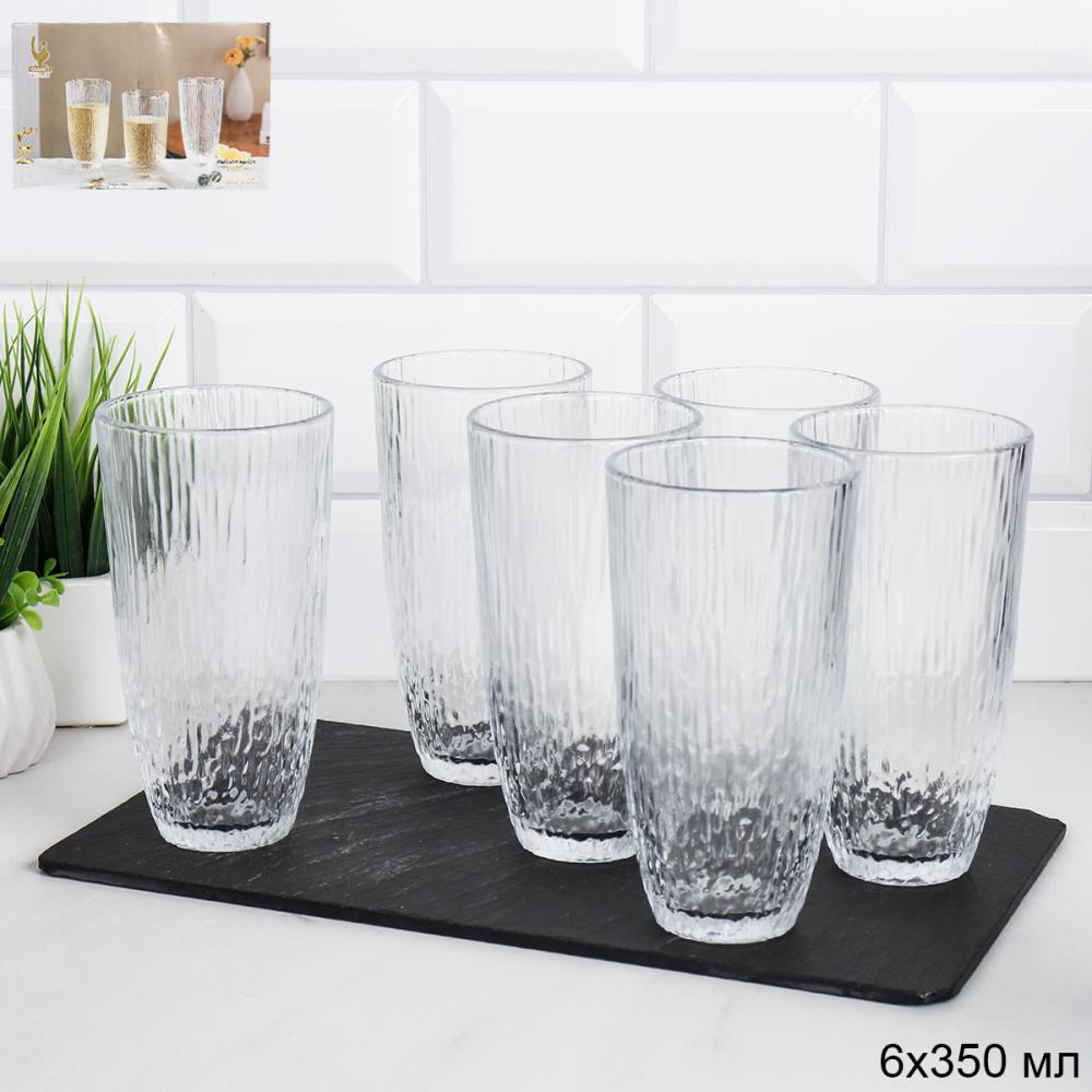 Стакан 6 штук 350 мл АйсКом / Y6007 /уп 8/ высокий