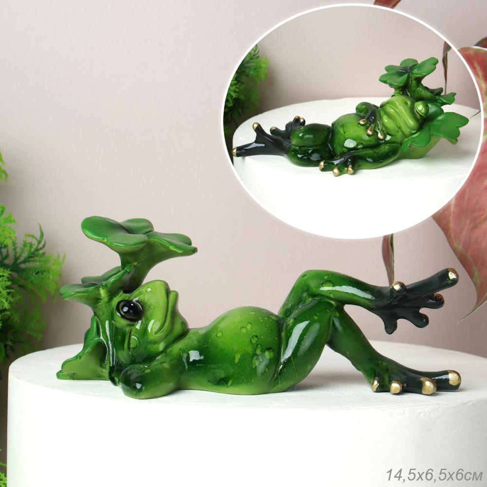 Фигурка Лягушка отдыхает 6 см / YX5121 /уп 2/48/