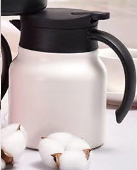 Термос кувшин 1 л для заваривания с ситом  / 949W-11 /уп 40/ белый