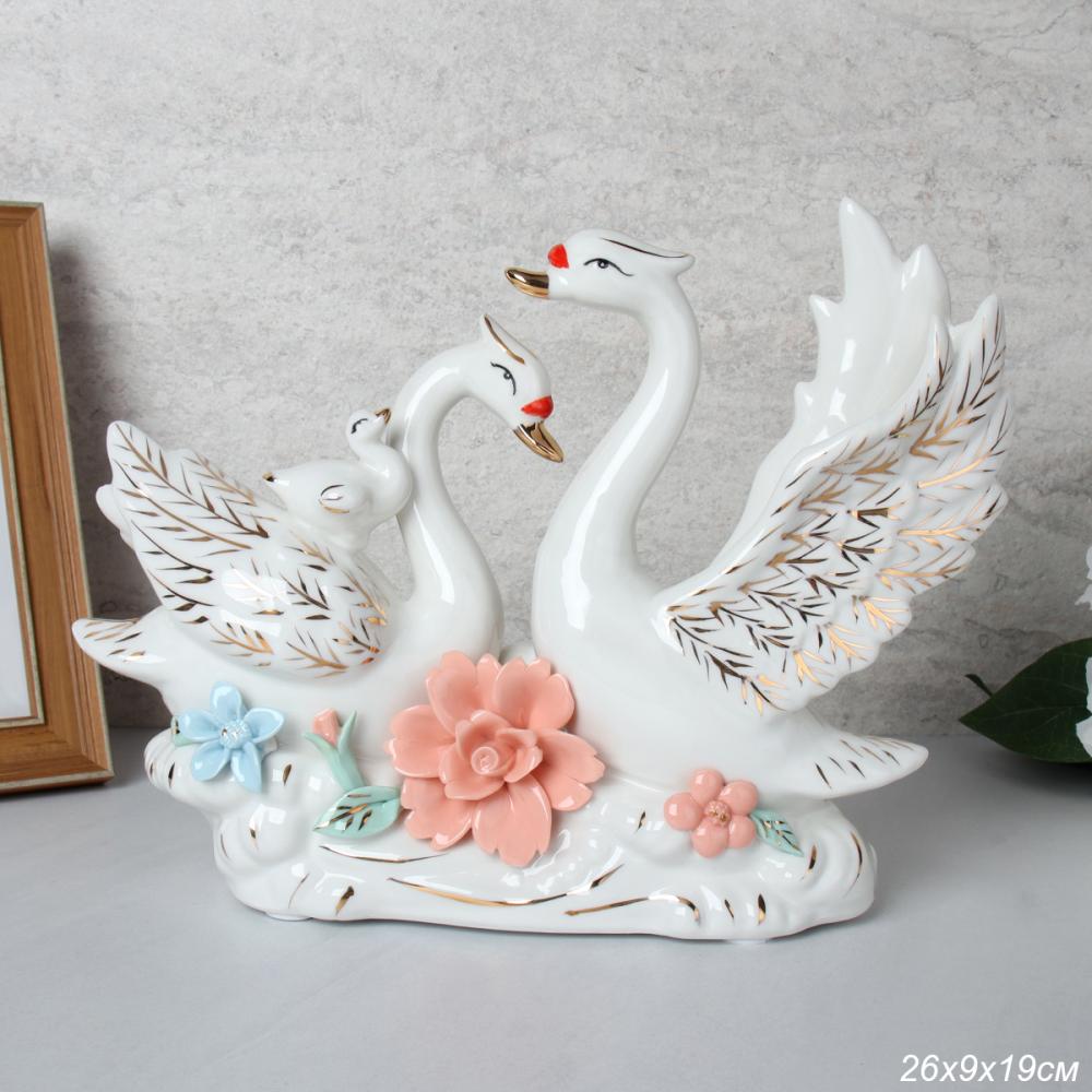 Статуэтка Лебеди 25х9х19 см / W3167 /уп 24/