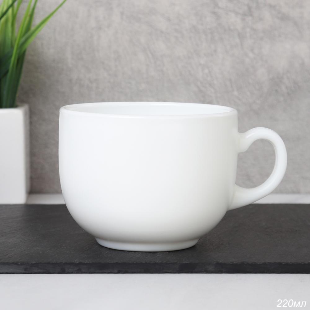 Кружка 220 мл Чашка чайная белая / CB220 (white) /уп 6/96/