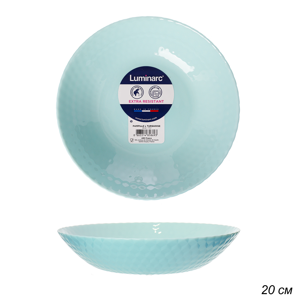 Тарелка суповая 20 см Шампиль Тюрку Аз / Q4650 /уп 24/ Люминарк