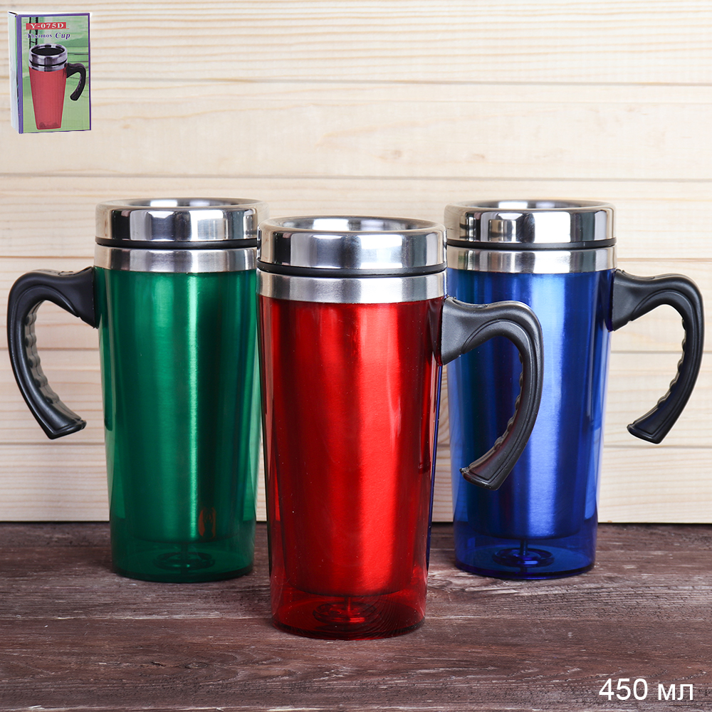 Термокружка 450 мл / 894 /уп 48/ цветная