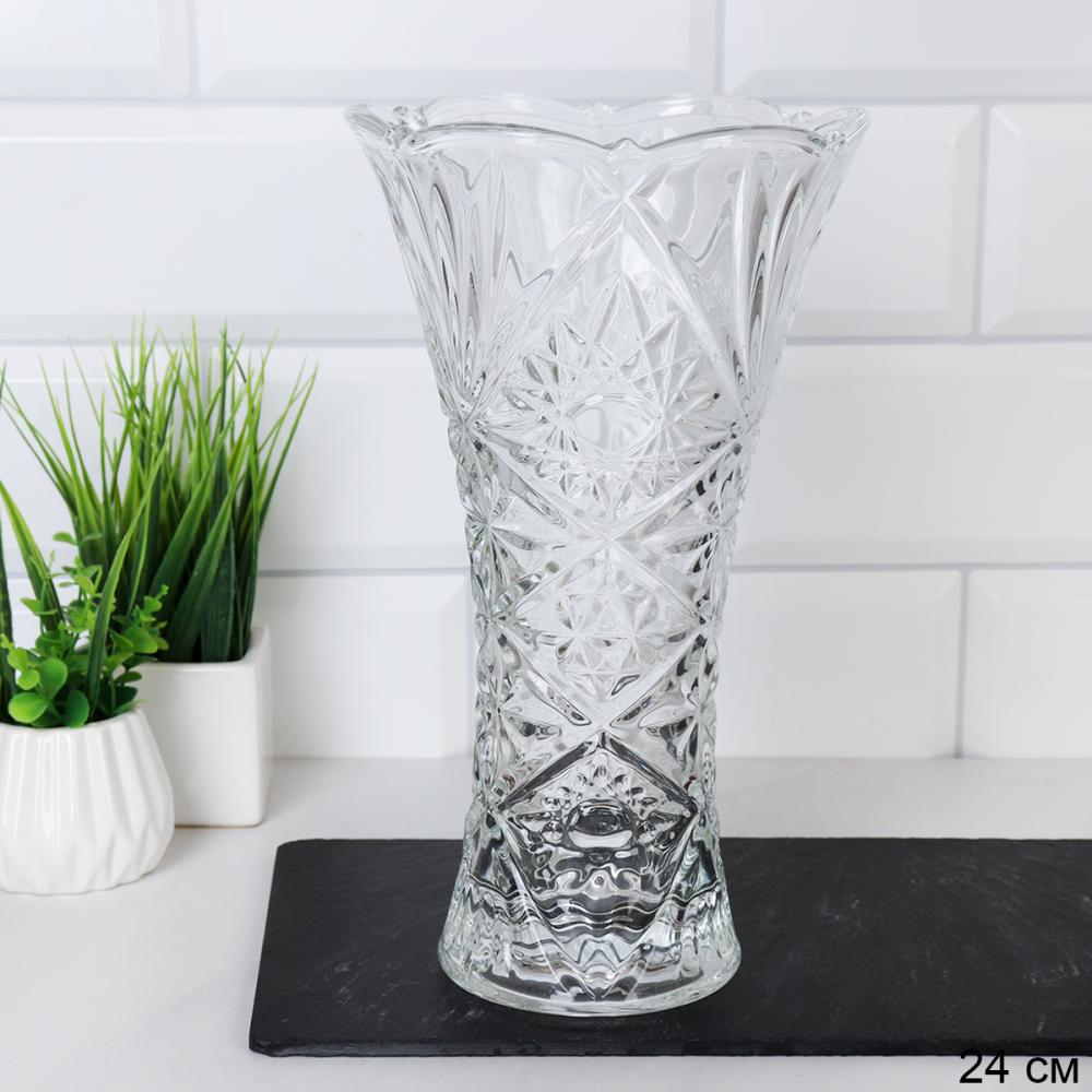 Ваза для цветов 24 см / 920TO/ ZX925016 /уп 12/*Ц Резная