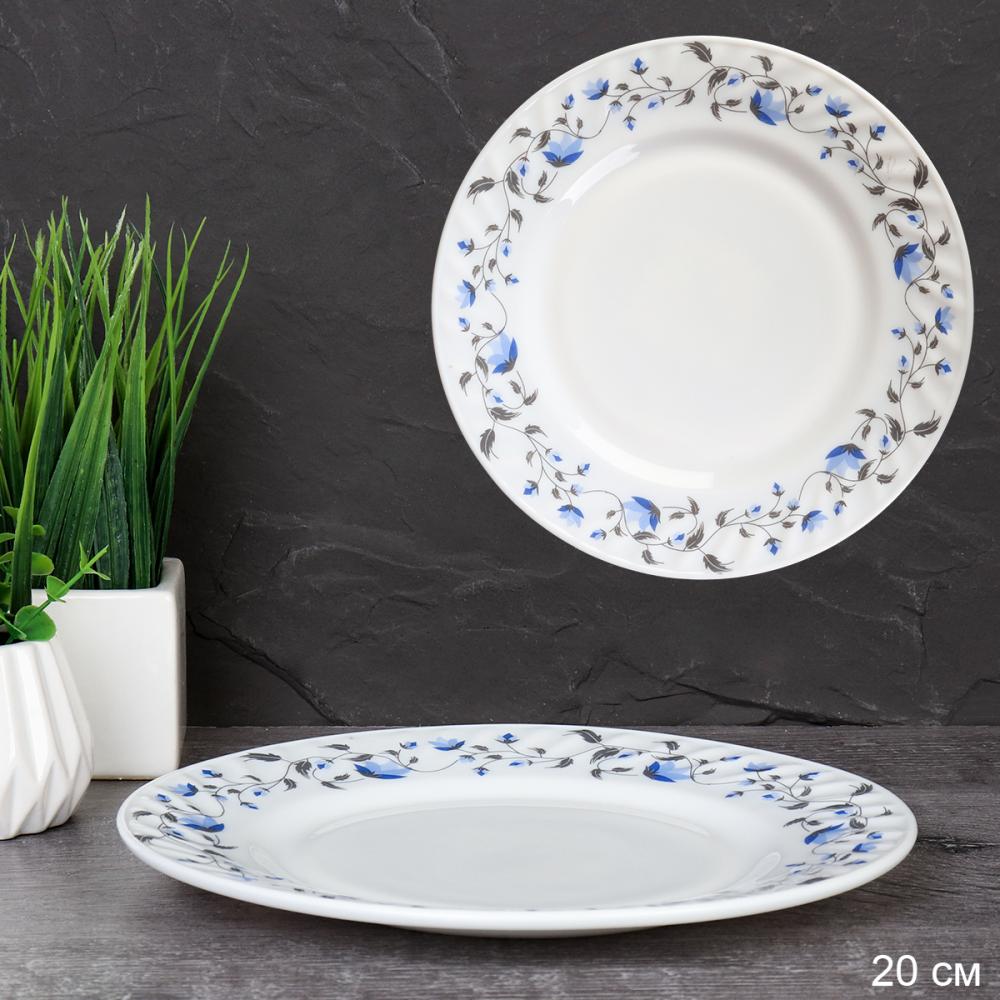 Тарелка 200 мм / O3008-JLG075/S /уп 6/24/ Васильки