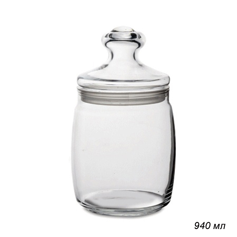 Банка 940 мл Чешни / 97560 SLB / уп.6/ с крышкой