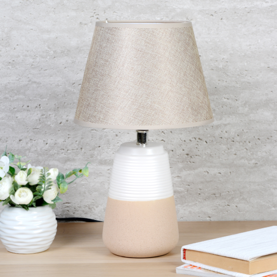 Светильник настольный 38 см / S002 /уп 24/ бежевый 713823