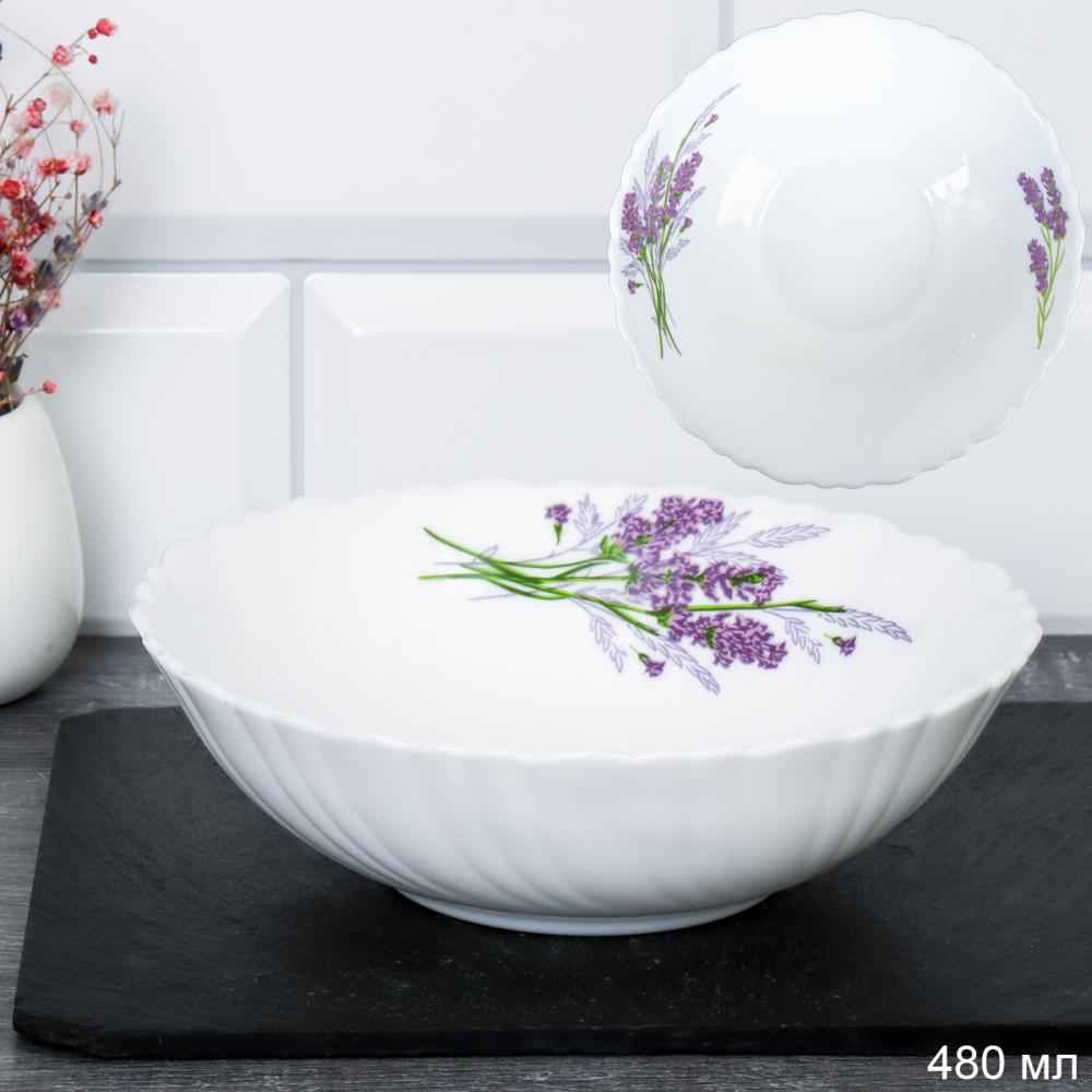 Салатник 480 мл 155 мм тарелка глубокая / TW-60 (7131-3) /уп 6/72/ Букет Лаванды