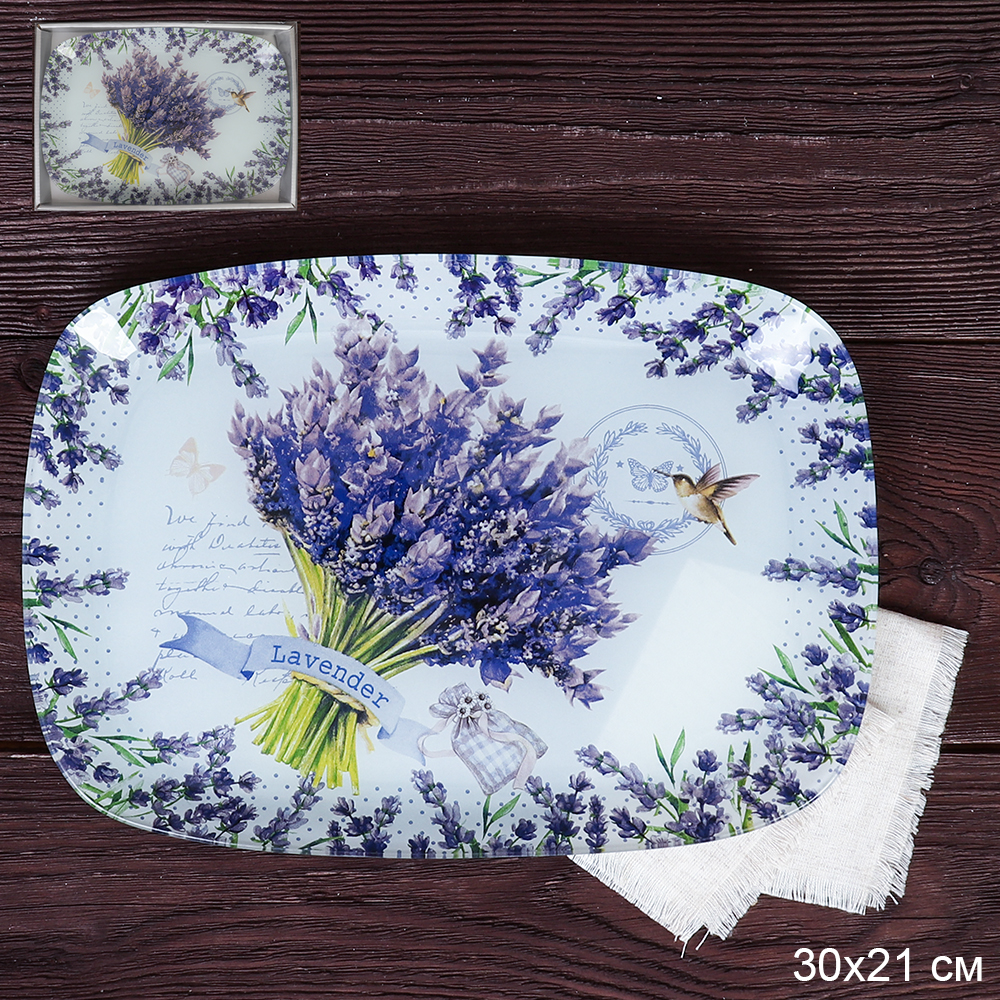 Блюдо прямоугольное глубокое 30х21 см / S445012C -DD132 В  /уп 12/ 712814