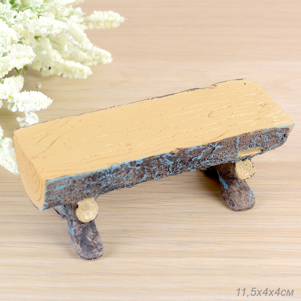 Сувенир Скамейка для миниатюры 11,5х4х4 см / JL201302 /уп 2/144/