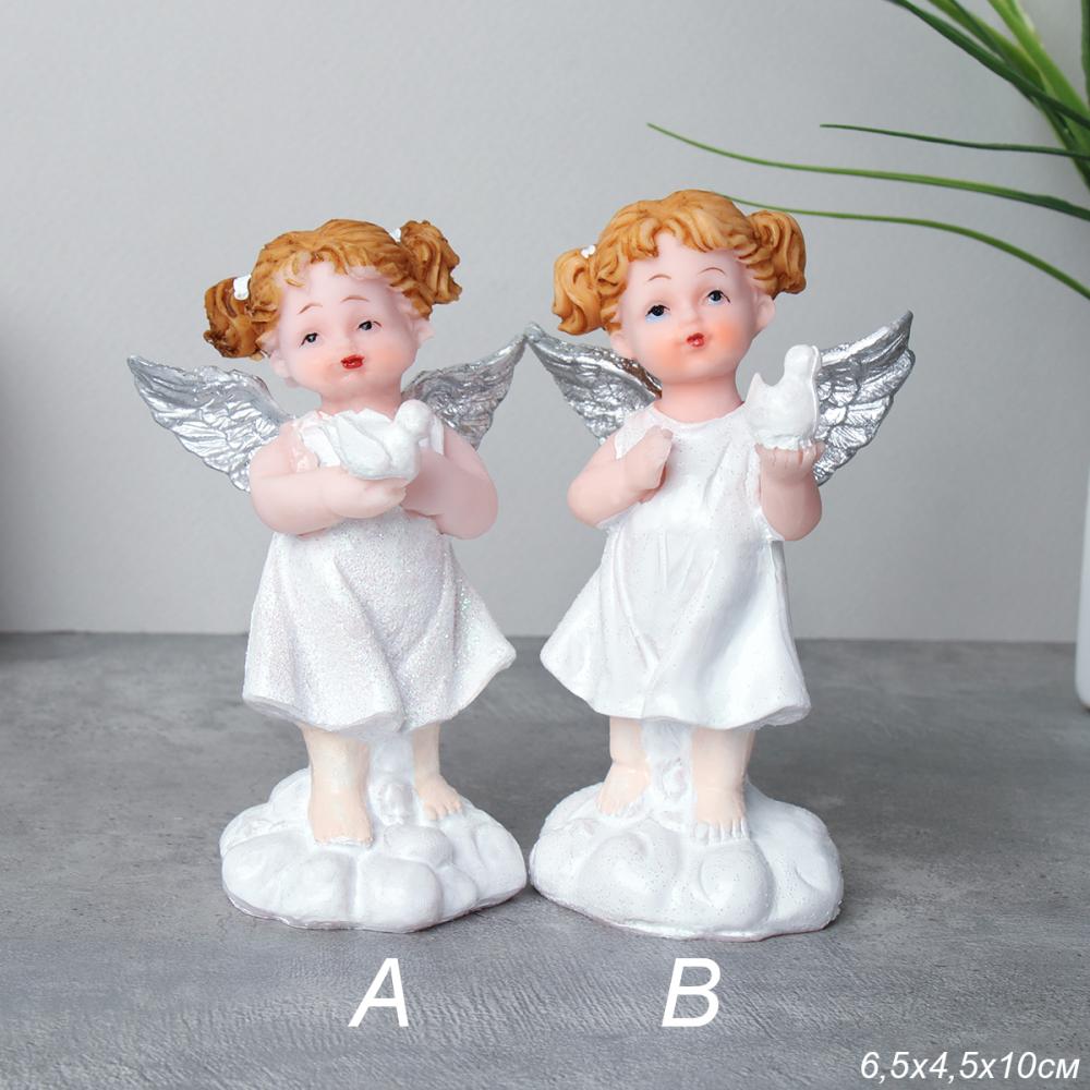 Фигурка Ангел 11 см / F055 /уп 144/ (A, Голубь в правой руке)