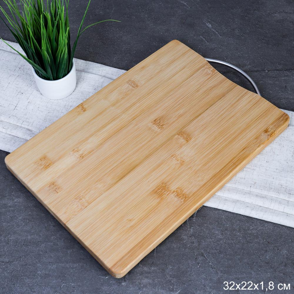 Доска разделочная 22х32х1.8 см / V-70 /уп 30/ бамбук