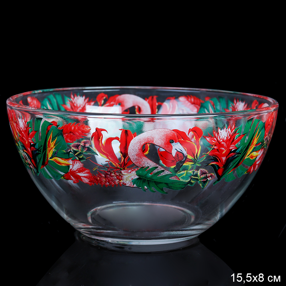 Салатник средний Фламинго / 425/1-Д-Фламинго /уп 12/ АКЦИЯ